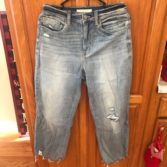 Eunina Dawn high rise wide leg crop jeans size 9 regular - Picture 4 of 9